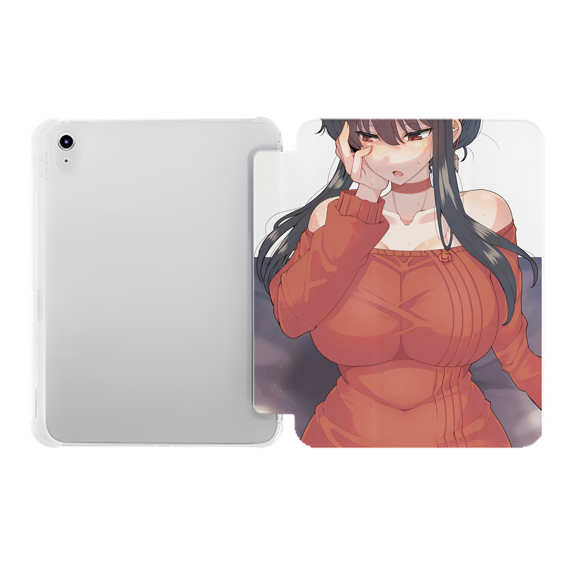 （画像用） SPY×FAMILY间谍家家酒 IPad ケース ペン収納付き 三つ折りスタンド PUレザー×シリコン 対応機種9.5/10.5/10.9インチ